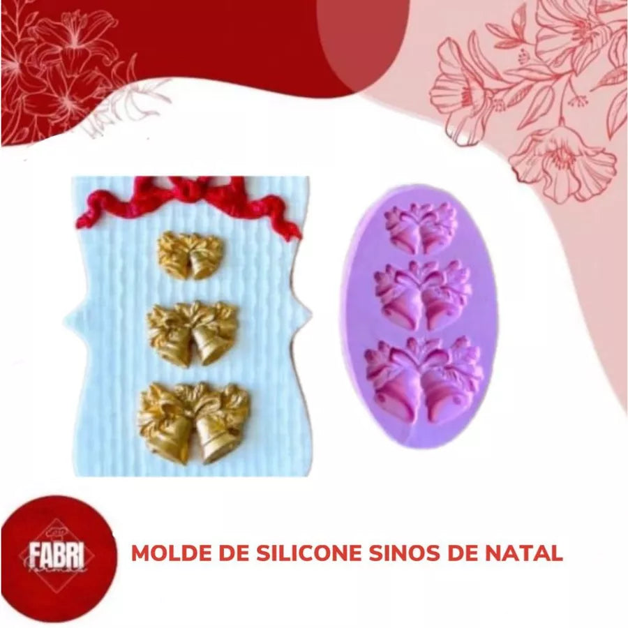 MOLDE DE SILICONE SINOS DE NATAL