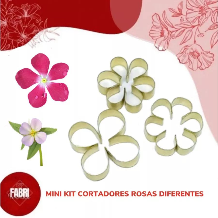 MINI KIT CORTADORES ROSAS DIFERENTES