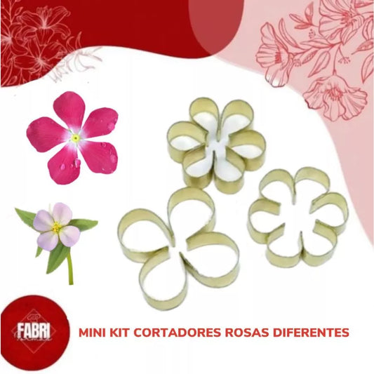 MINI KIT CORTADORES ROSAS DIFERENTES