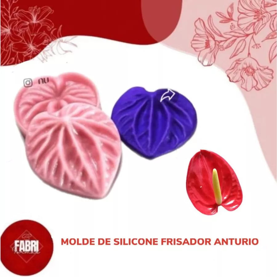 MOLDE DE SILICONE FRISADOR ANTURIO