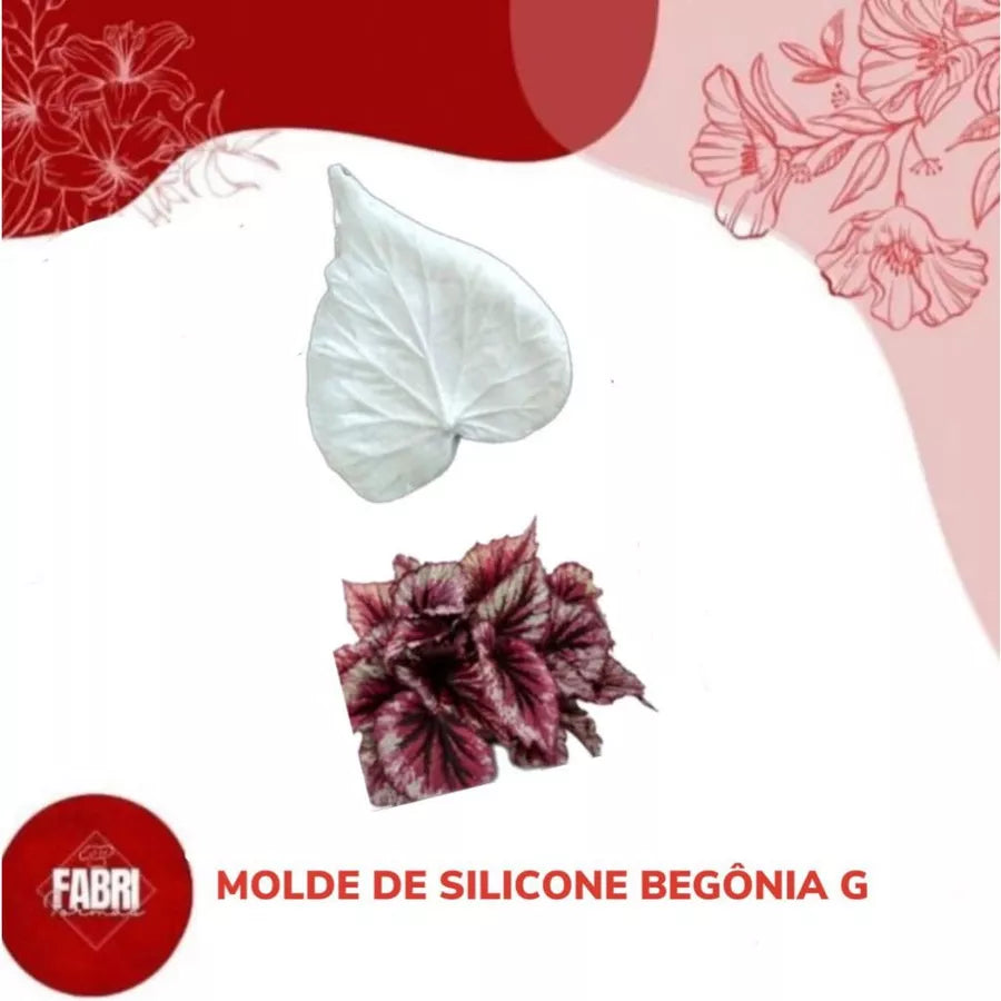 MOLDE DE SILICONE BEGONIA G