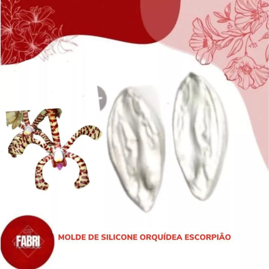 MOLDE DE SILICONE ORQUIDEA ESCORPIÃO