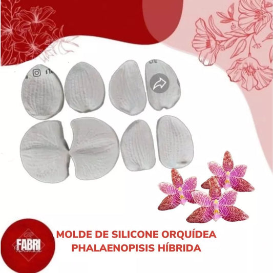 MOLDE DE SILICONE ORQUIDEA PHALAENOPSIS HÍBRIDA