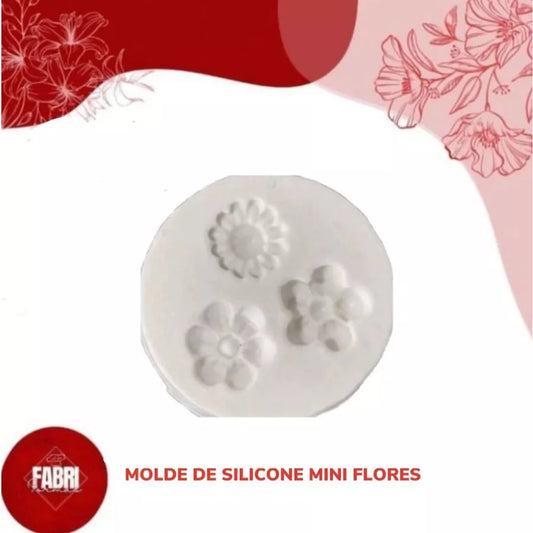 MOLDE DE SILICONE MINI FLORES