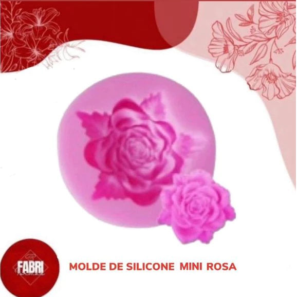 MOLDE DE SILICONE MINI ROSA