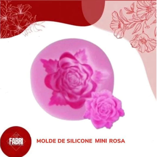 MOLDE DE SILICONE MINI ROSA