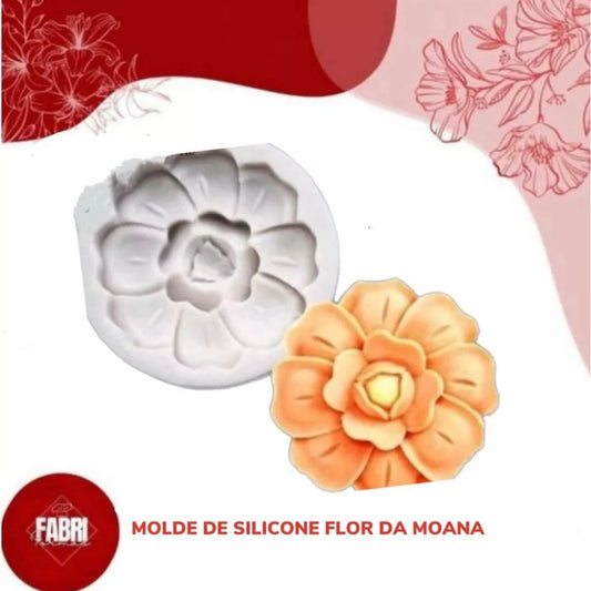 MOLDE DE SILICONE FLOR DA MOANA
