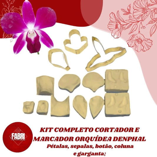 KIT COMPLETO CORTADOR E MARCADOR ORQUÍDEA DENPHAL