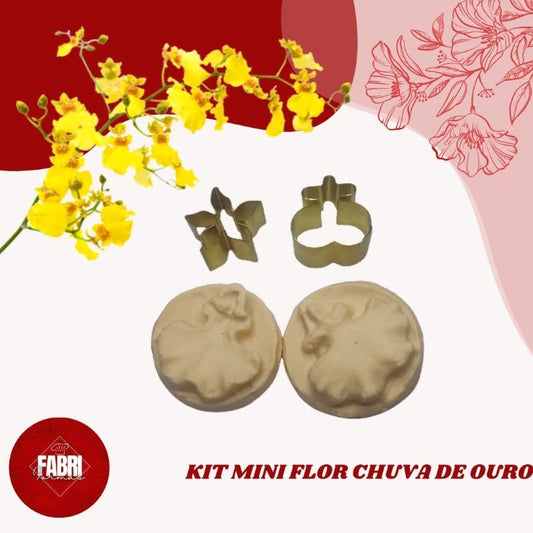 KIT MINI CORTADOR E MARCADOR CHUVA DE OURO