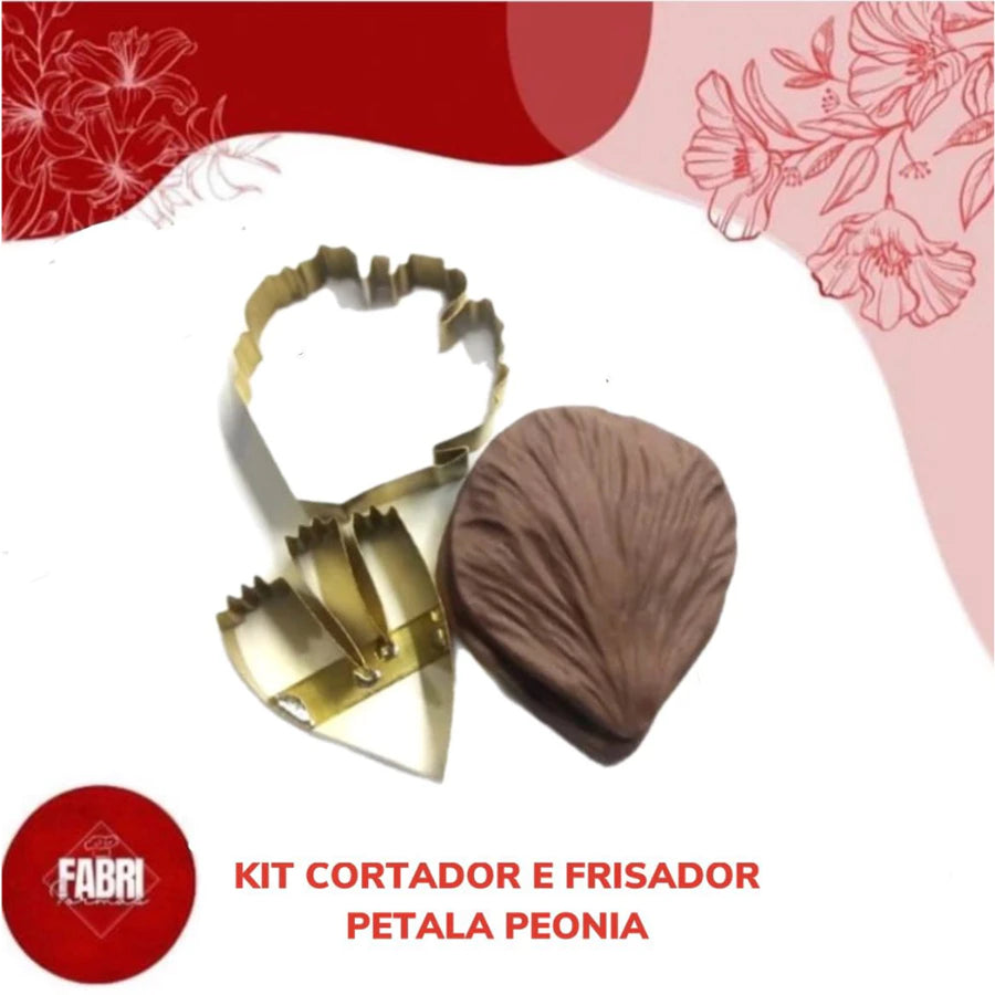 KIT CORTADOR E FRISADOR PETALA PEONIA