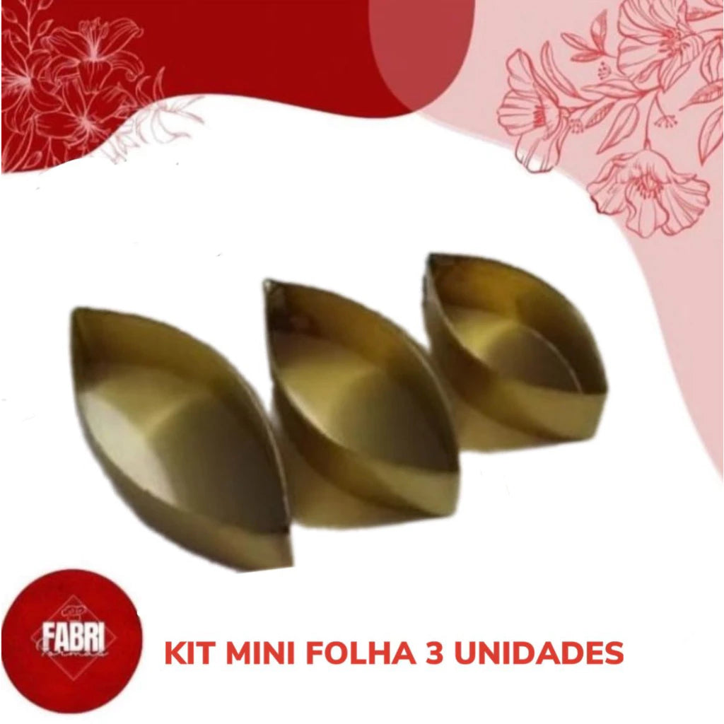 KIT MINI FOLHAS 3 UNIDADES