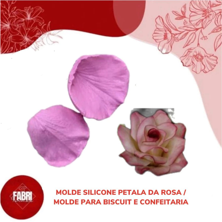 MOLDE SILICONE PETALA DA ROSA
