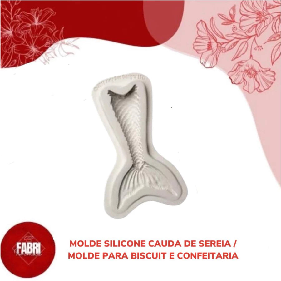 MOLDE DE SILICONE CAUDA DA SEREIA